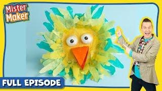 Mister Maker  Series 1, Episode 10 | Animal Faces Tissue Paper Plate  | FULL EPISODE