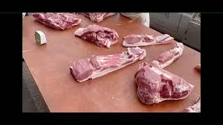 pork meat cutting and selling|| #porkmeat #selling