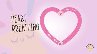 ️ Heart Breathing For Kids | Valentine's Breathing Mindfulness For Kids - Calm Video For Kids