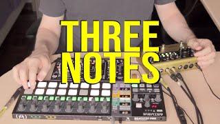 Three notes [slow music for Make Noise 0-Coast and Strymon Volante]