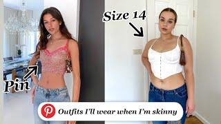 Recreating "outfits i'll wear when im skinny" Pinterest boards on a size 14