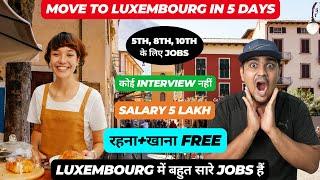  Luxembourg New Visa Launched | EC Blue Book Traineeship Program | Free Food+Home+Flight 