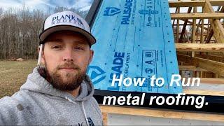 How to Install metal roofing | Straight & Square.