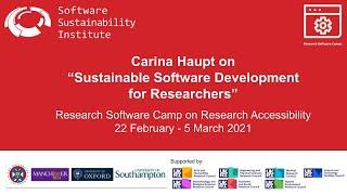 Research Software Camp: Sustainable software development for researchers teaser