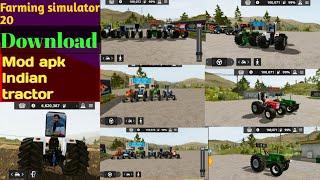 Farming simulator 20 mods Indian tractor || Full working 3GB 4GB Phone @Yash_Jaat-50