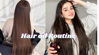 HAIR OILING ROUTINE | How I oil my hair For Hair Growth