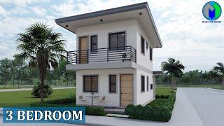 Two Storey House Design | 3 bedrooms (4.5x8.5m)