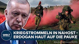 NACH HISBOLLAH-TERROR: Wut auf Israel - Erdoğan droht mit militärischem Eingreifen in Nahost