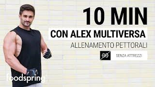 10 min Allenamento pettorali con Alex Multiversa | foodspring®