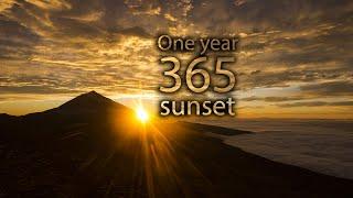 One year, 365 sunset Time-Lapse