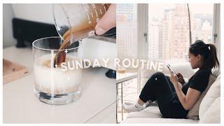 slow living sunday routine: cleaning & quality time | nyc vlog