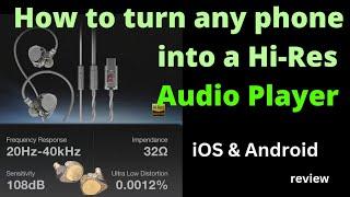 How to turn any phone (Or PC or Mac) into a High Res Music Player. Review of the HIDIZS ST2 Nebula