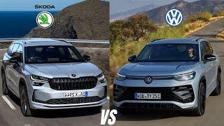 2025 VW Tayron vs 2024 Škoda Kodiaq: Best 7 seater SUVs Compared!