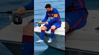 Messi's Secret Fishing Technique Exposed #ronaldo #messi #football #ronadovsmessi