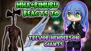 MHA/BNHA+RIMURU Reacts To Trevor Henderson Creatures Power levels || Gacha Club ||