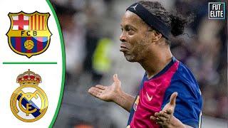 Ronaldinho Goal - Barcelona vs Real Madrid - Extended Highlights & Goals - Legends Friendly 2024