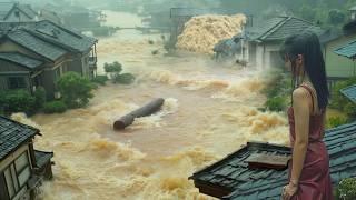 JAPAN IN TEARS! More than 100,000 affected. Severe floods in Ishikawa Prefecture.