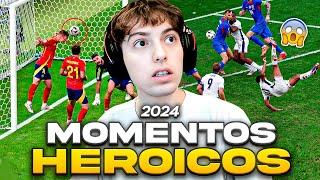 MOMENTOS 100% HEROICOS EN EL FUTBOL (2024) - BELLINGHAM, DANI OLMO, HAALAND...