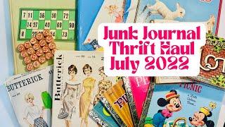 #Thriftythursday vintage junk journal supply#thrifthaul! Ephemera Opshop haul for JULY 2022