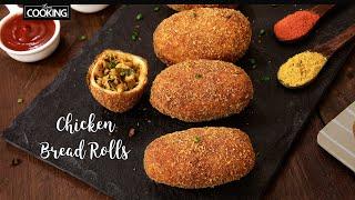 Chicken Bread Rolls | Bread Recipe | Chicken Recipes | Easy Snacks Recipes @HomeCookingShow