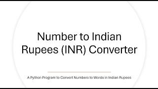 Convert Numbers to Indian Rupees (INR) in Excel 365 Using Python | Easy Tutorial for Professionals