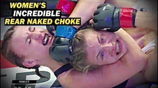 Women's MMA Incredible Rear Naked Choke Submissions