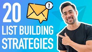 20 EMAIL LIST BUILDING STRATEGIES // How To Grow Your Email List