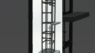 hydraulic panorama elevator animation #construction #luxury #luxury_elevator #villa