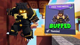 New Yamini Buff + Free Kit Is Insane Update (Roblox Bedwars)