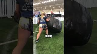 Strongwomen Tries to Lift 500lb tractor tire  @danidfitness1