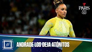 La brasileña Rebeca Andrade realiza un impresionante salto en Gimnasia | Juegos Olímpicos París 2024