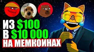 10 Memcoins That Can Bring 100x! | How To Make $100 Into $10,000?