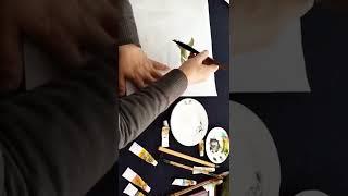 写意叶子画法_How to paint leaves in freehand