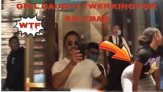 Girlfriend Caught Twerking For Salt Bae || Nusret Restaurant