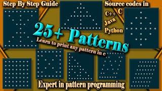 Pattern Program In C C++ Java And Python | Expert Writing Pattern Program Code | Build AlgoLogics