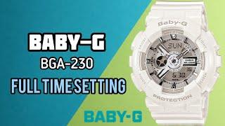 How To Set Time on G-Shock Baby-G BA-110 Digital Watch | Watch Repair Channel