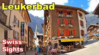 Leukerbad Switzerland 4K Swiss Alps Thermal Spa Valais