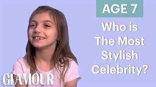 70 People Ages 5-75 Answer: Who's The Most Stylish Celebrity? | Glamour