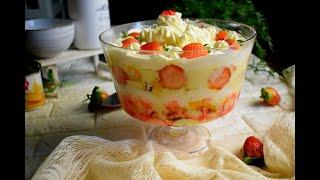 Classic Fruit Trife - Perfect blend of fruits, cake, custard&whipped cream that melts in your mouth!