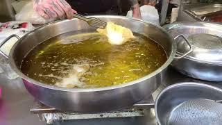 $4 Street Food in Israel -  Carmel Market Egg Burika