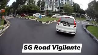 14aug2020 1830hrs hillview avenue #SFF398A honda fit Failed to give way at give way line