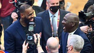 LeBron & Michael Jordan Share Emotional Moment 