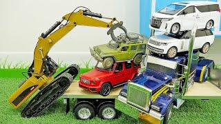 Diecast Car Show with Excavator Truck RC Toy