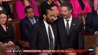 Democratic Rep. Al Green removed from House after  refused to stop protesting Trump's speech