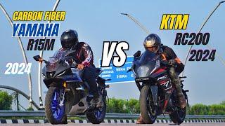 2024 Ktm RC200 Vs Yamaha R15m Carbon Fiber Drag Race