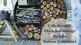 Unbelievable firewood rack ideas. Firewood Storage Designs (indoor & outdoor)