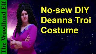 Easy No-sew DIY Deanna Troi Costume - DIY Star Trek TNG Counselor - The Next Generation