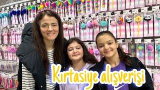 KIZLARLA KIRTASİYE ALIŞVERİŞİ YAPTIK KENDİMİZİ KAYBETTİK