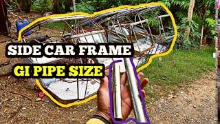 SIDE CAR FRAME  | GI TUBE SIZE #sidecar #dailyvlog #howto #sidecarmaker #raymondworks