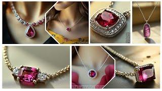 LUXE CREATIONS CAPTIVATING RUBELLITE AND DIAMOND NECKLACES: UNVEILING BEAUTY, ELEGANCE, & SENSUALITY